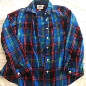 Blue old navy flannel
